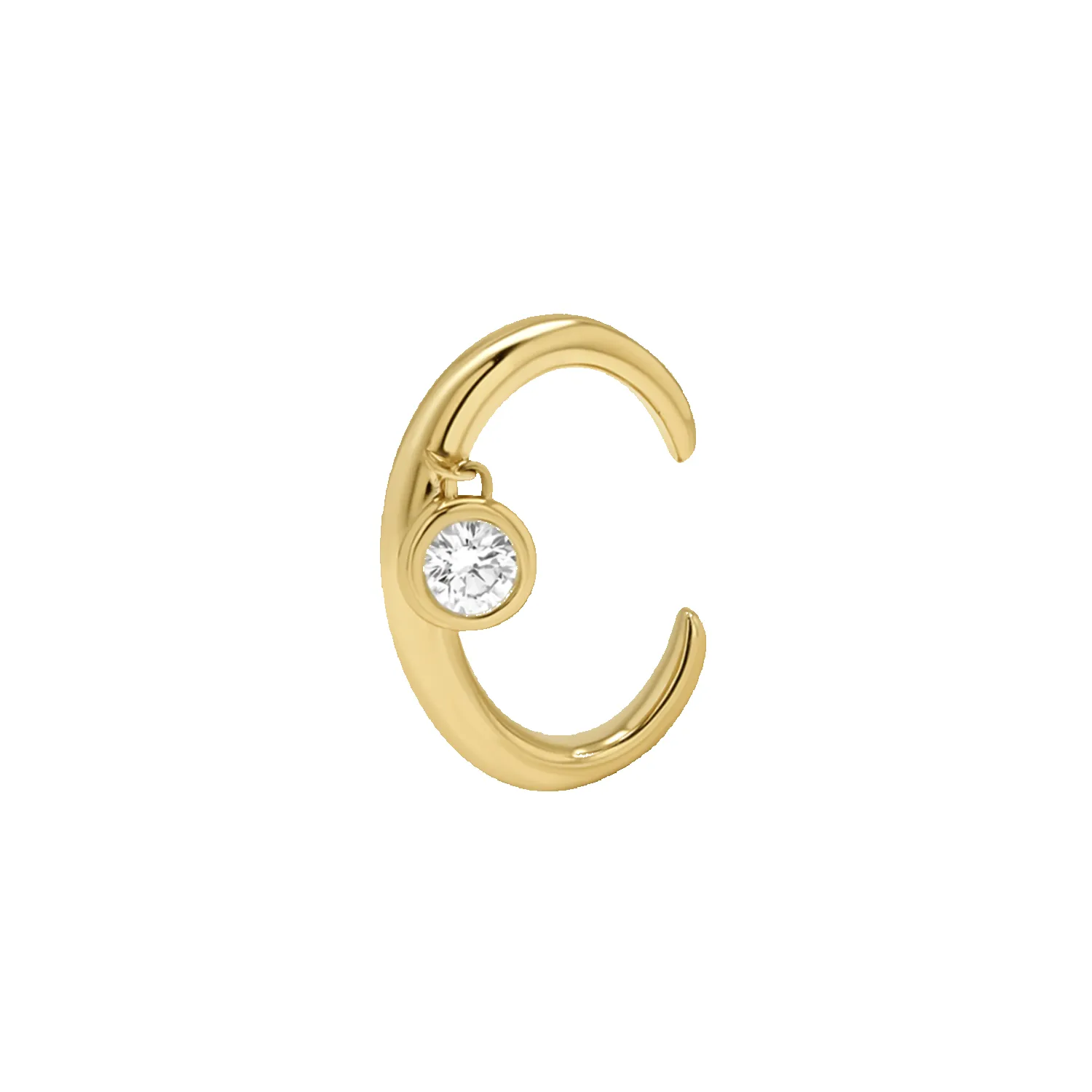Diamond Drop Ear Cuff sold by Baby Gold product image thumbnail 4