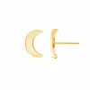 Moyen Solid Moon Studs sold by Baby Gold