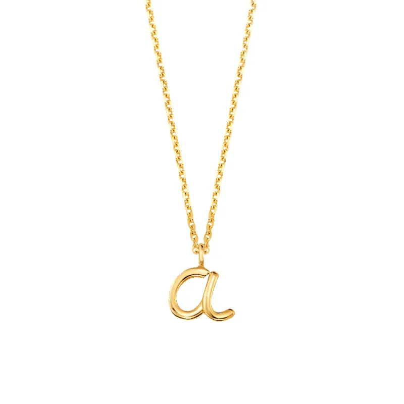 Mini Letter Necklace sold by Baby Gold