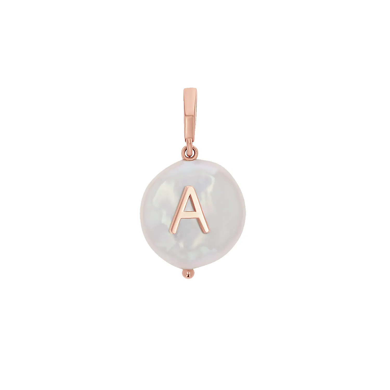 Coin Pearl Initial Charm sold by Baby Gold product image thumbnail 3