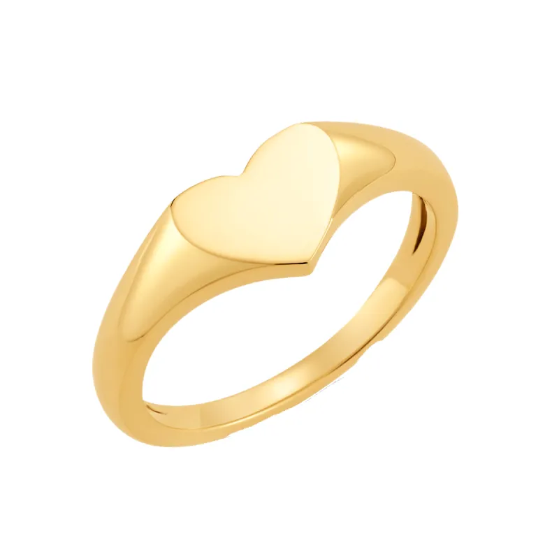Heart Signet Ring sold by Baby Gold