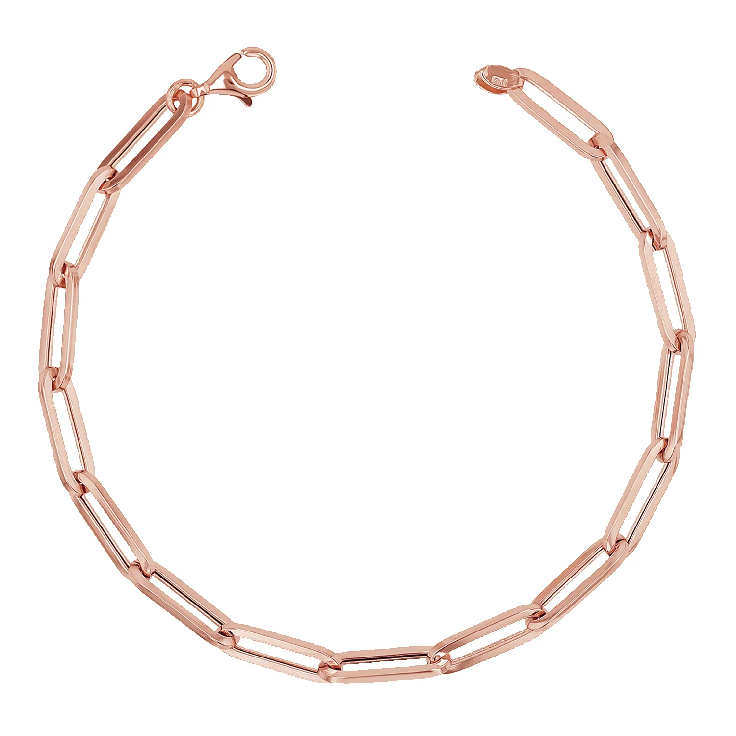 14K Large Paperclip Chain Bracelet sold by Baby Gold product image thumbnail 3