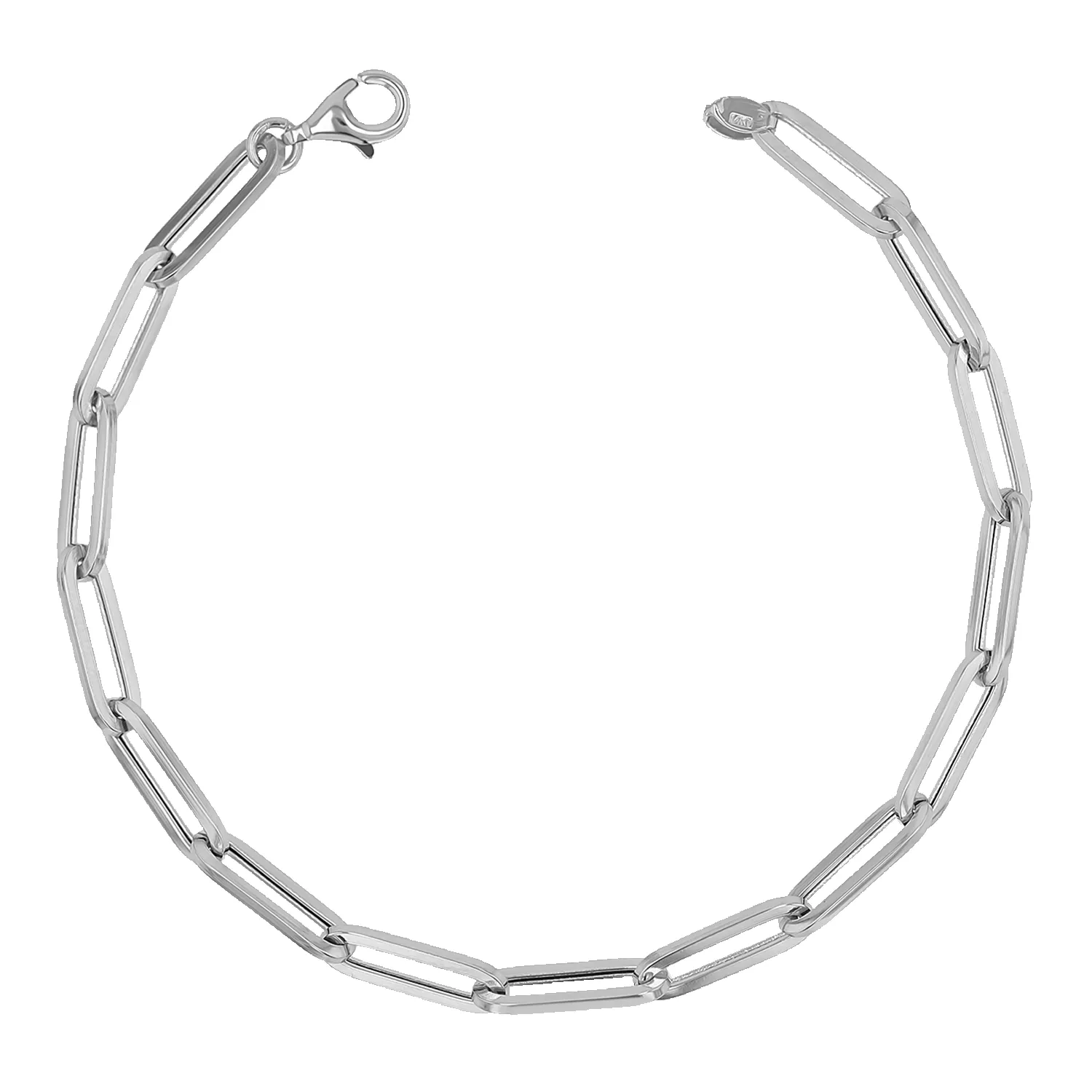 14K Large Paperclip Chain Bracelet sold by Baby Gold product image thumbnail 2
