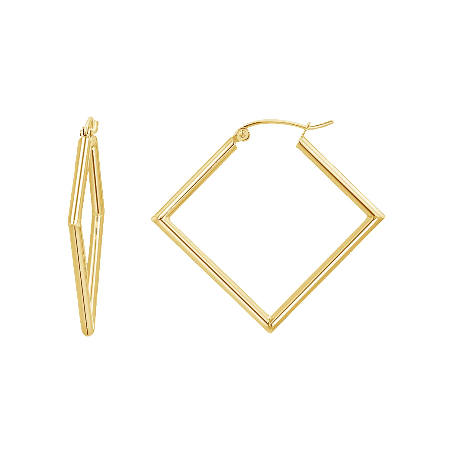 Geometric Hoop Earrings sold by Baby Gold