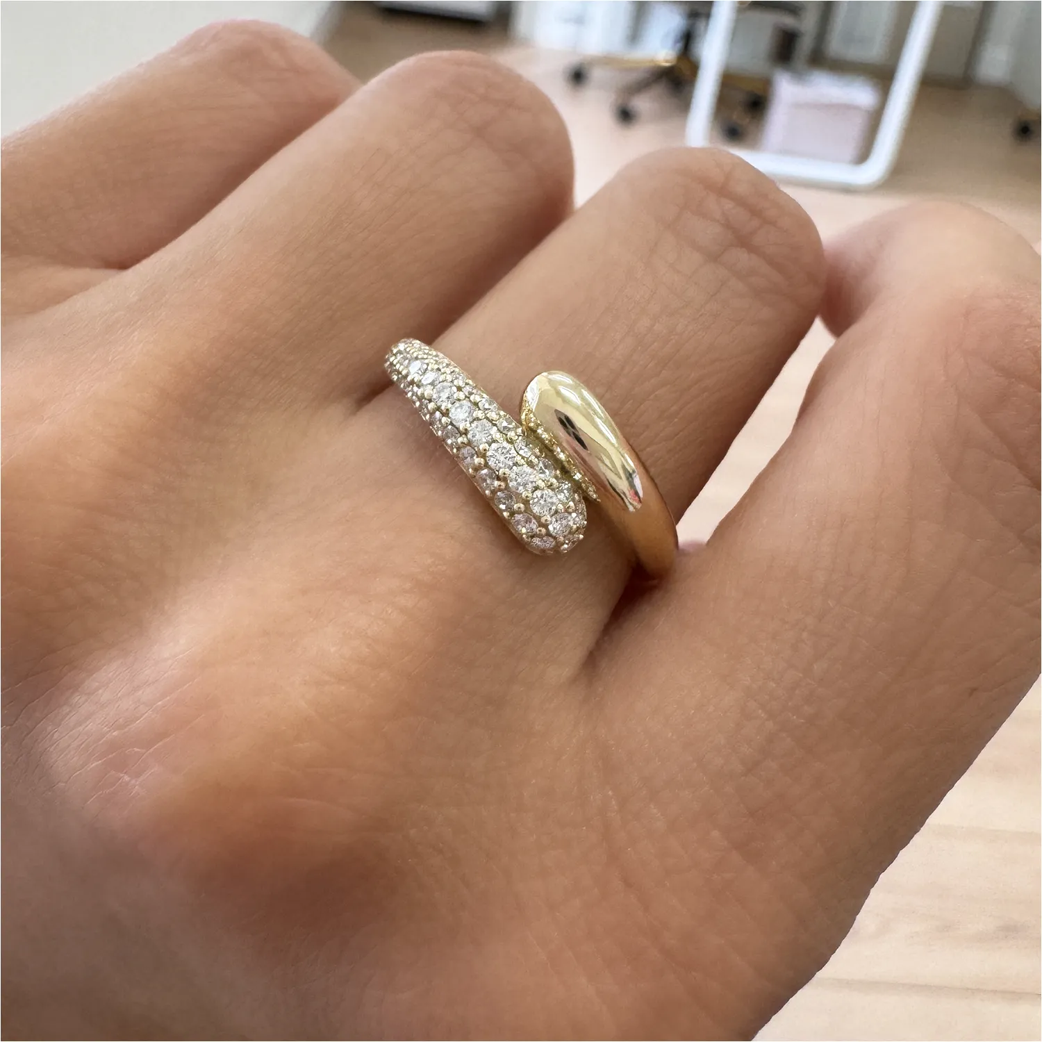 Diamond Rendezvous Ring sold by Baby Gold product image thumbnail 5