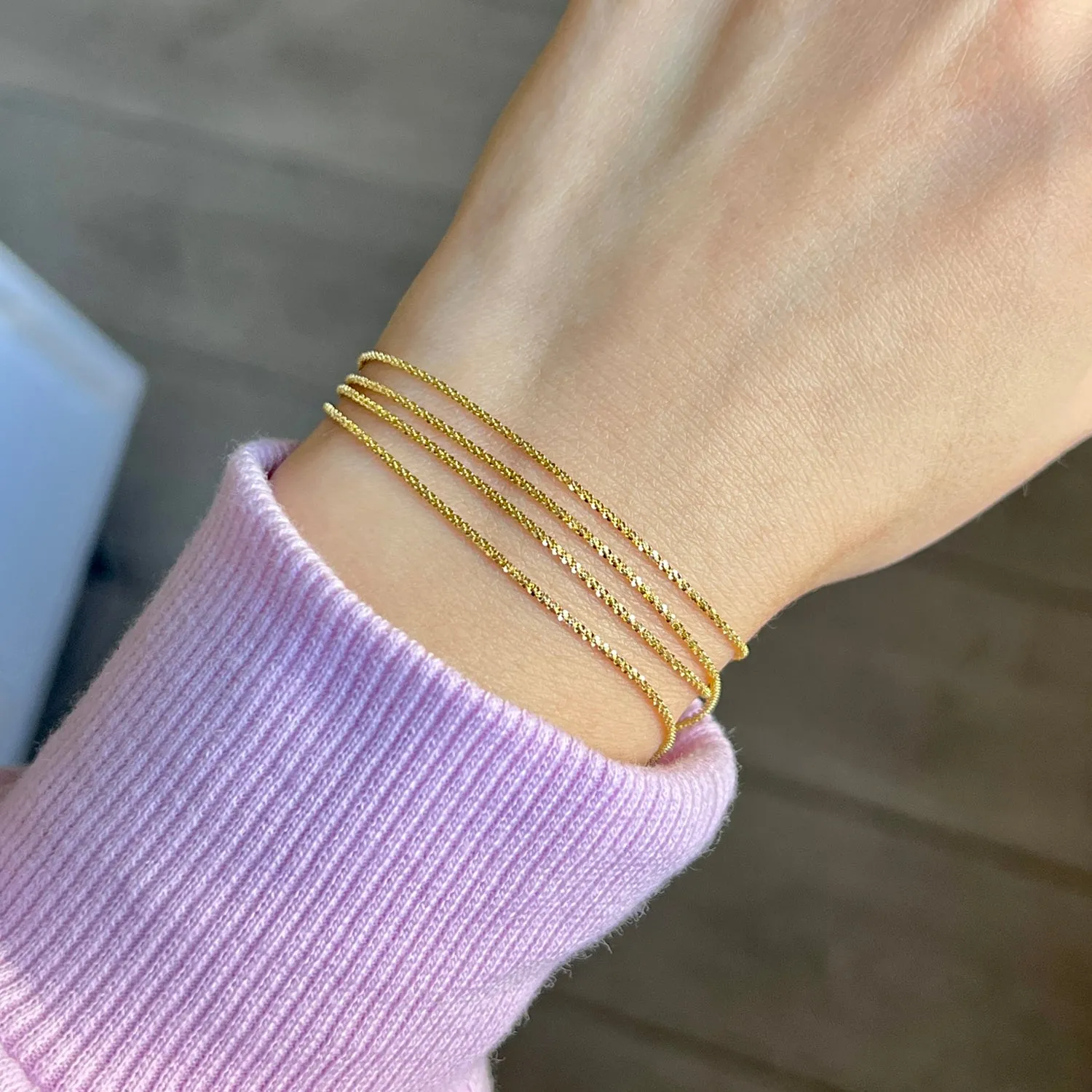 Glimmer Chain Bracelet sold by Baby Gold product image thumbnail 2