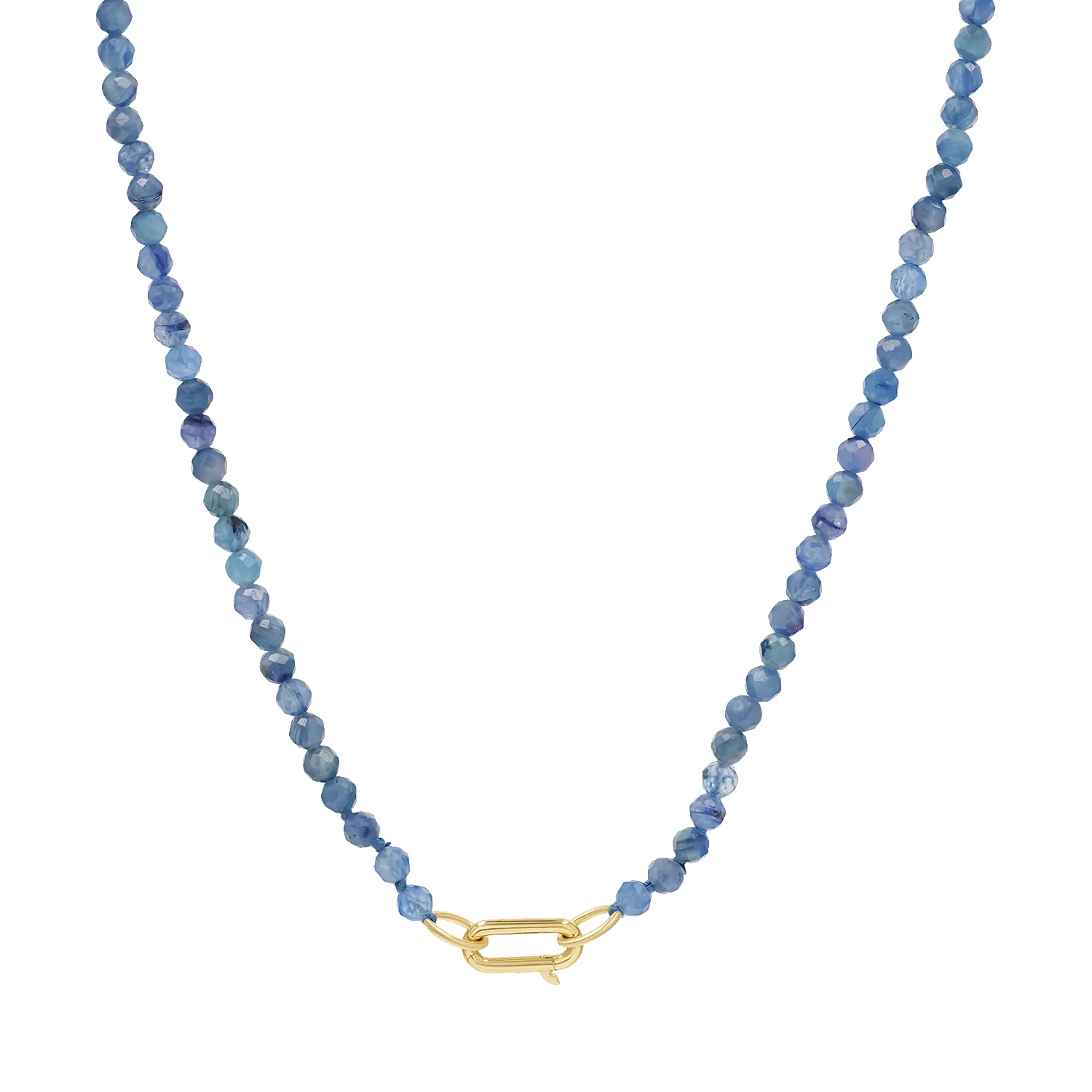 Blue Apatite Connector Necklace sold by Baby Gold product image thumbnail 4