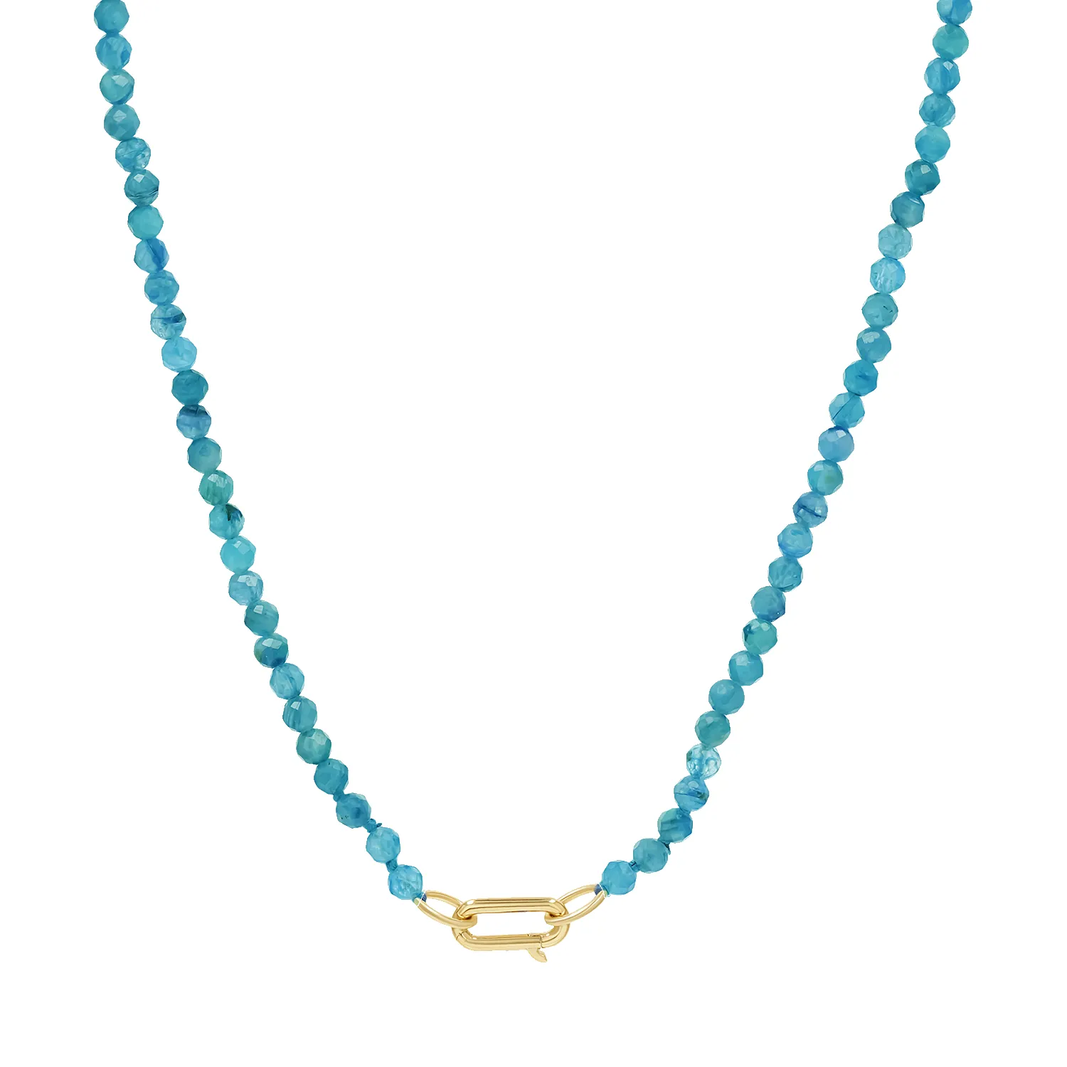 Blue Apatite Connector Necklace sold by Baby Gold product image thumbnail 3