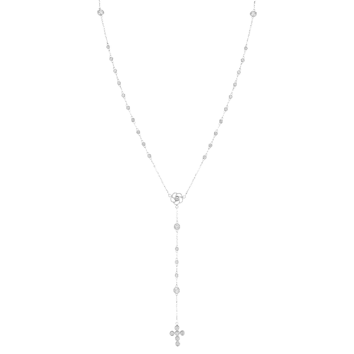 Diamond Rosary Necklace sold by Baby Gold product image thumbnail 2