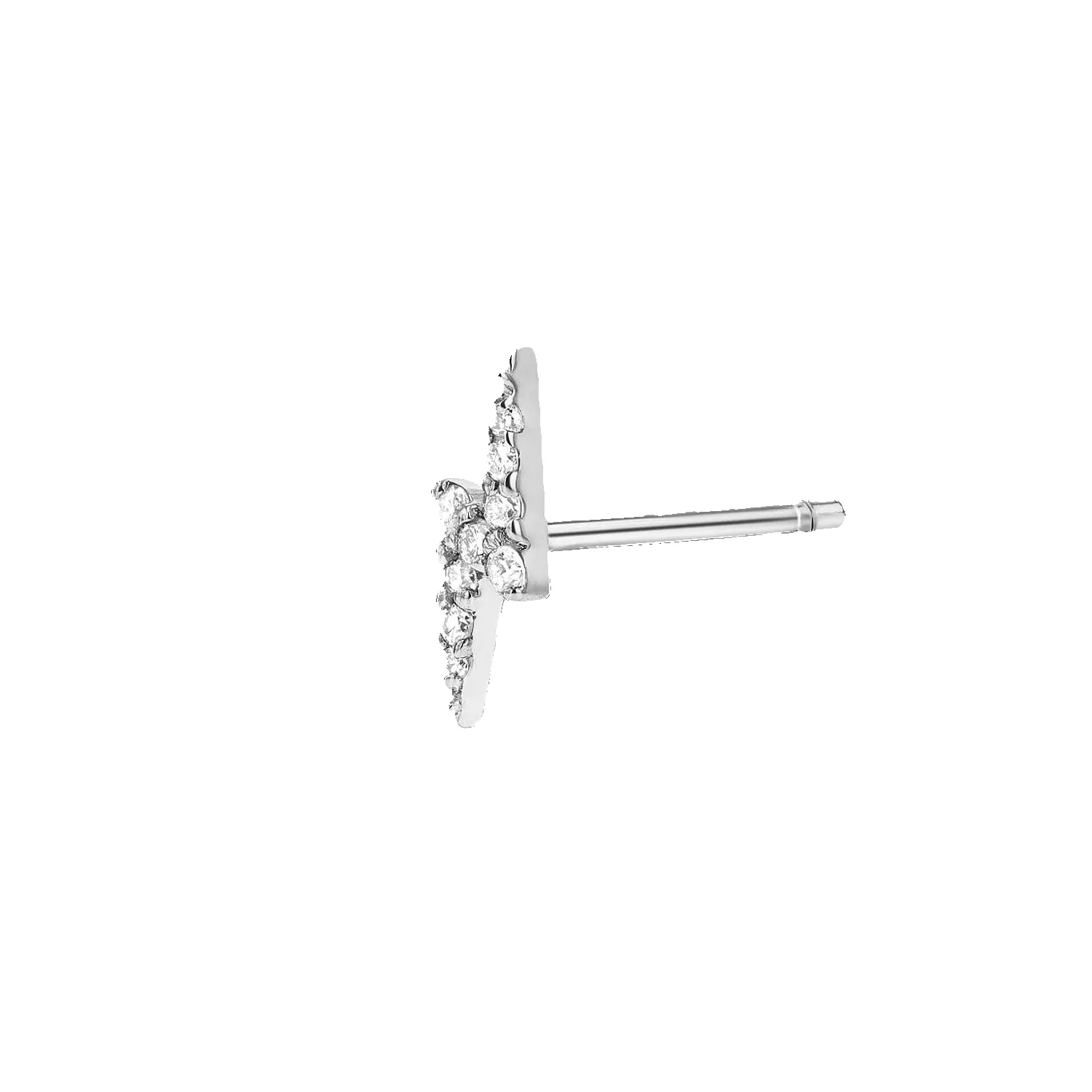 Diamond Lightning Bolt Stud Earrings sold by Baby Gold product image thumbnail 5