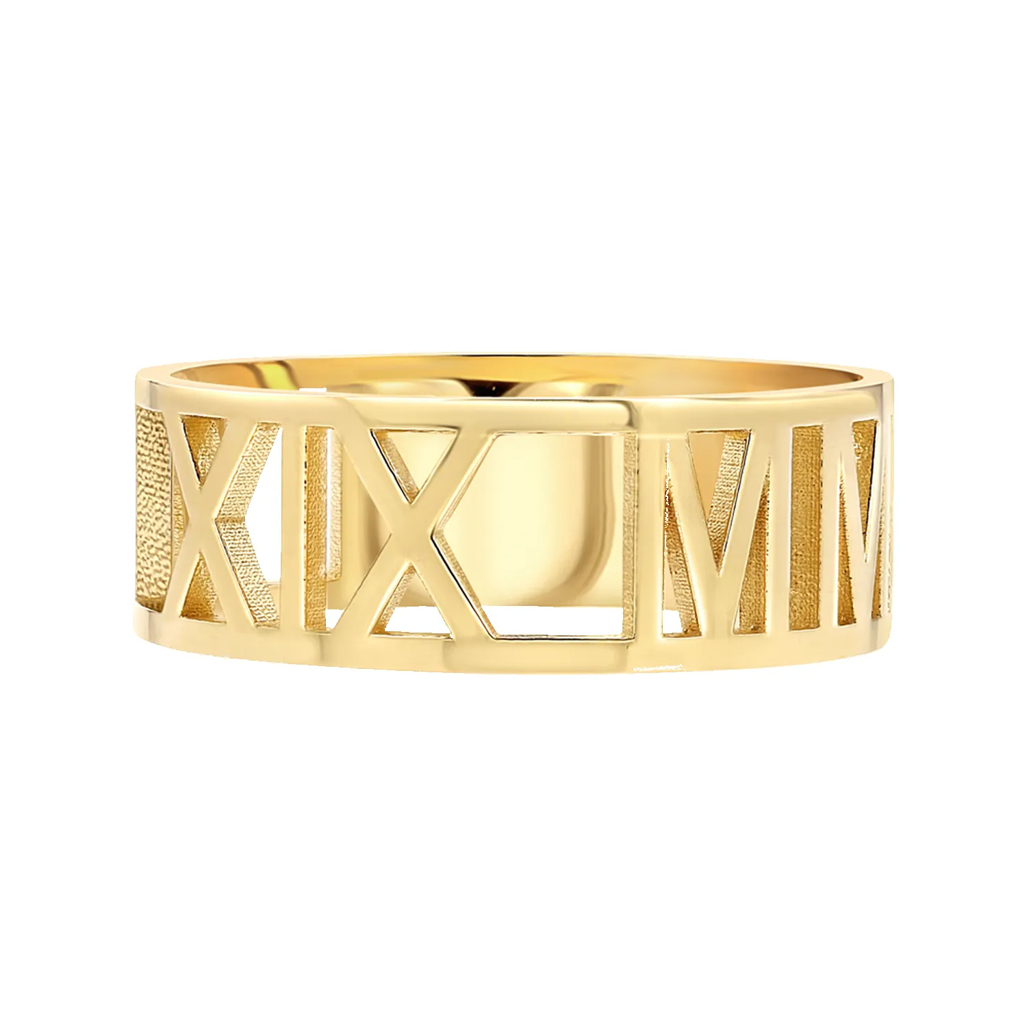 Custom Roman Numeral Ring sold by Baby Gold product image thumbnail 4