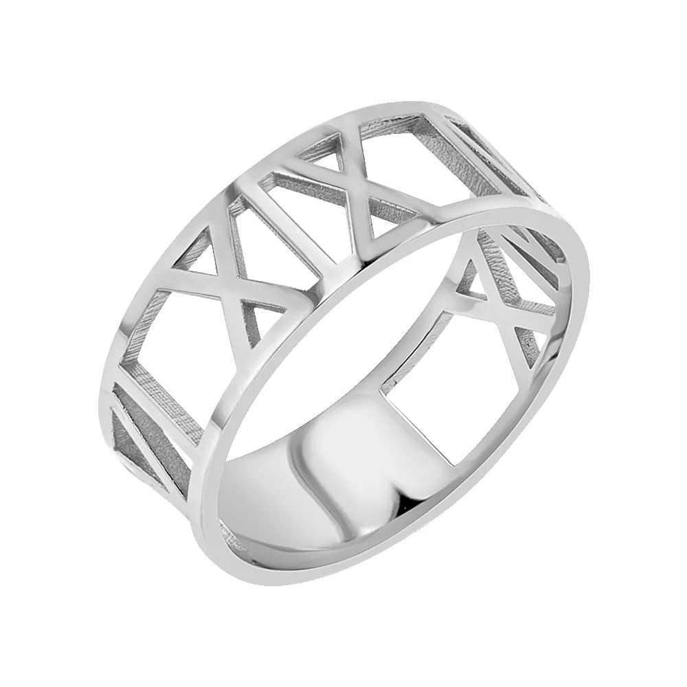 Custom Roman Numeral Ring sold by Baby Gold product image thumbnail 2