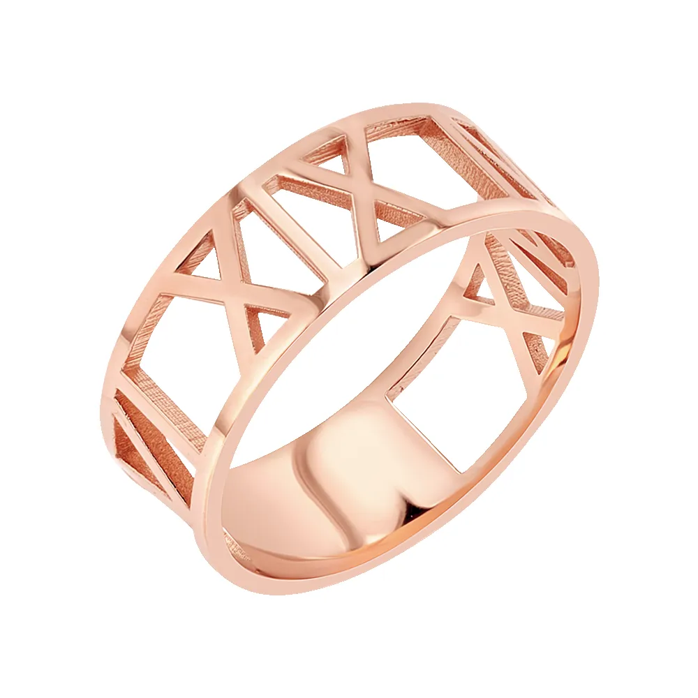 Custom Roman Numeral Ring sold by Baby Gold product image thumbnail 3