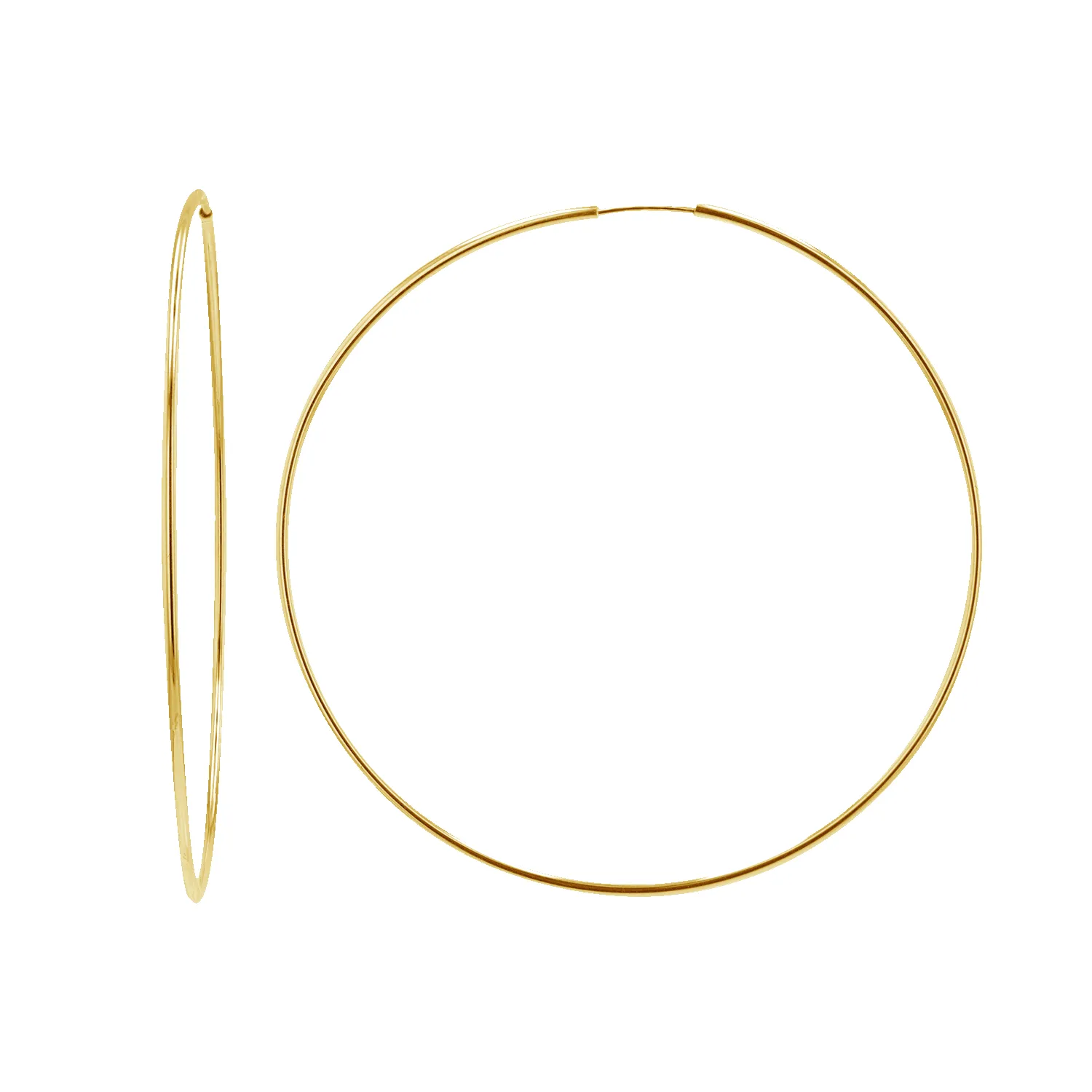 Endless Gold Hoop Earrings sold by Baby Gold