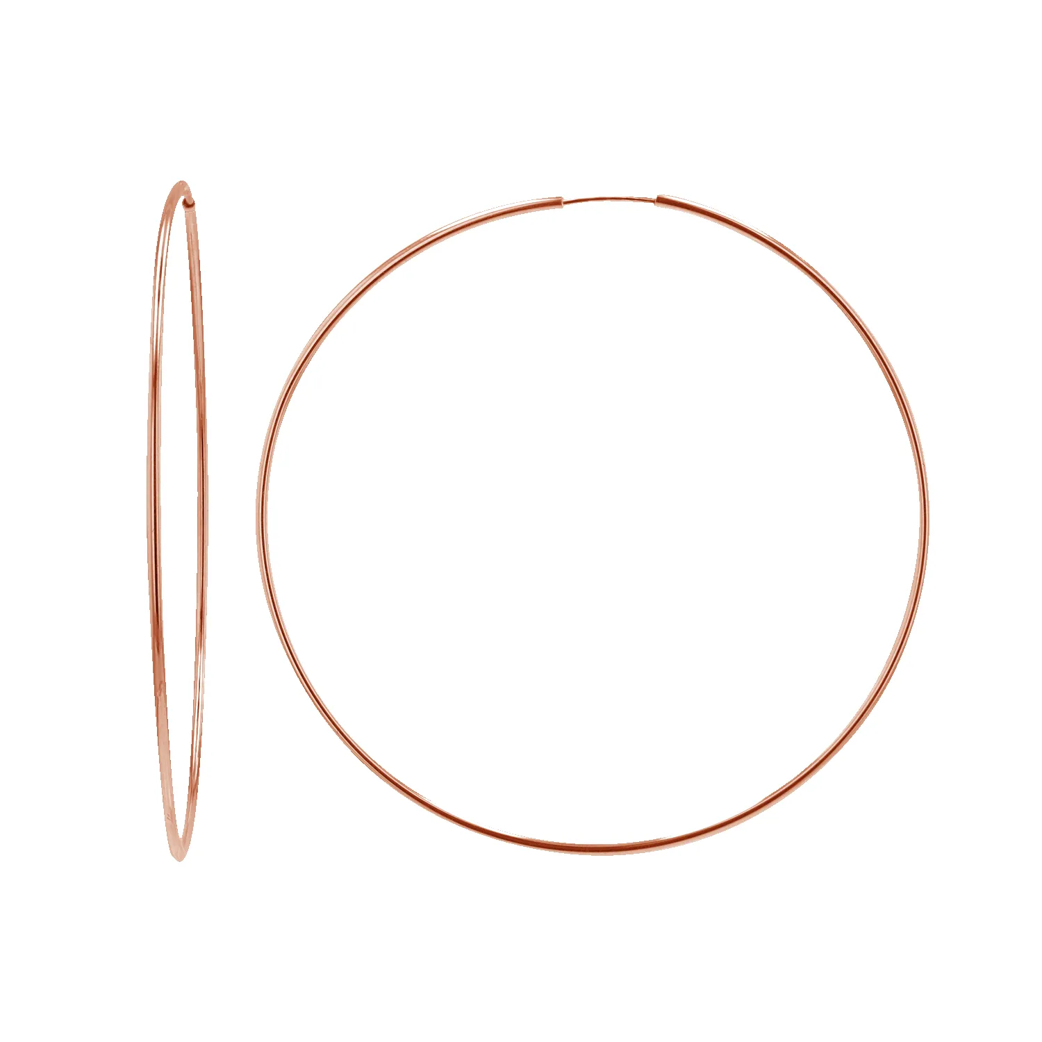 Endless Gold Hoop Earrings sold by Baby Gold product image thumbnail 3