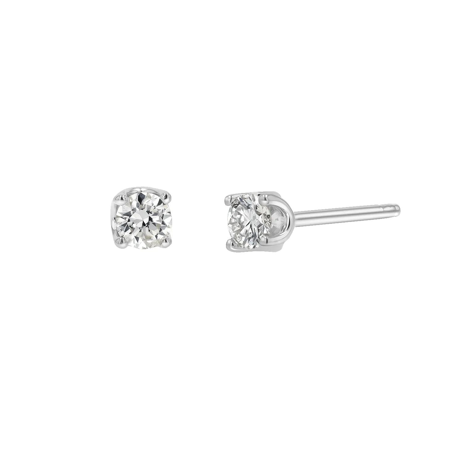 14K Gold Solitaire Studs sold by Baby Gold product image thumbnail 2