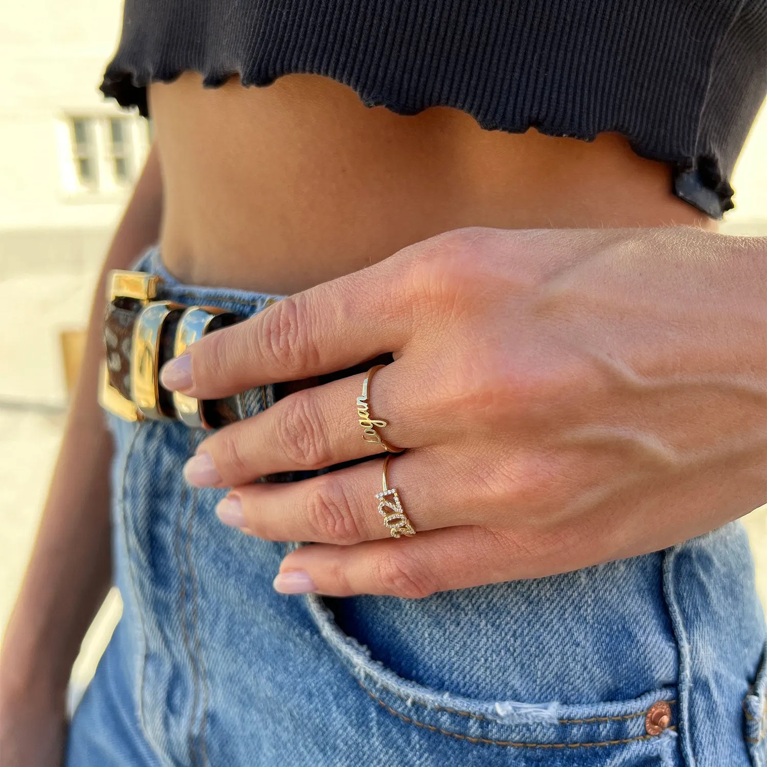 Custom Name Ring sold by Baby Gold product image thumbnail 5