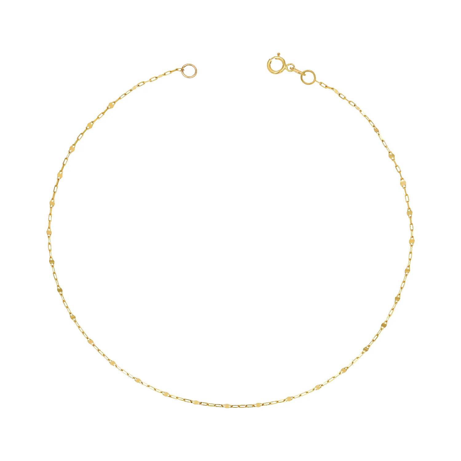 Petit Sequin Chain Anklet sold by Baby Gold