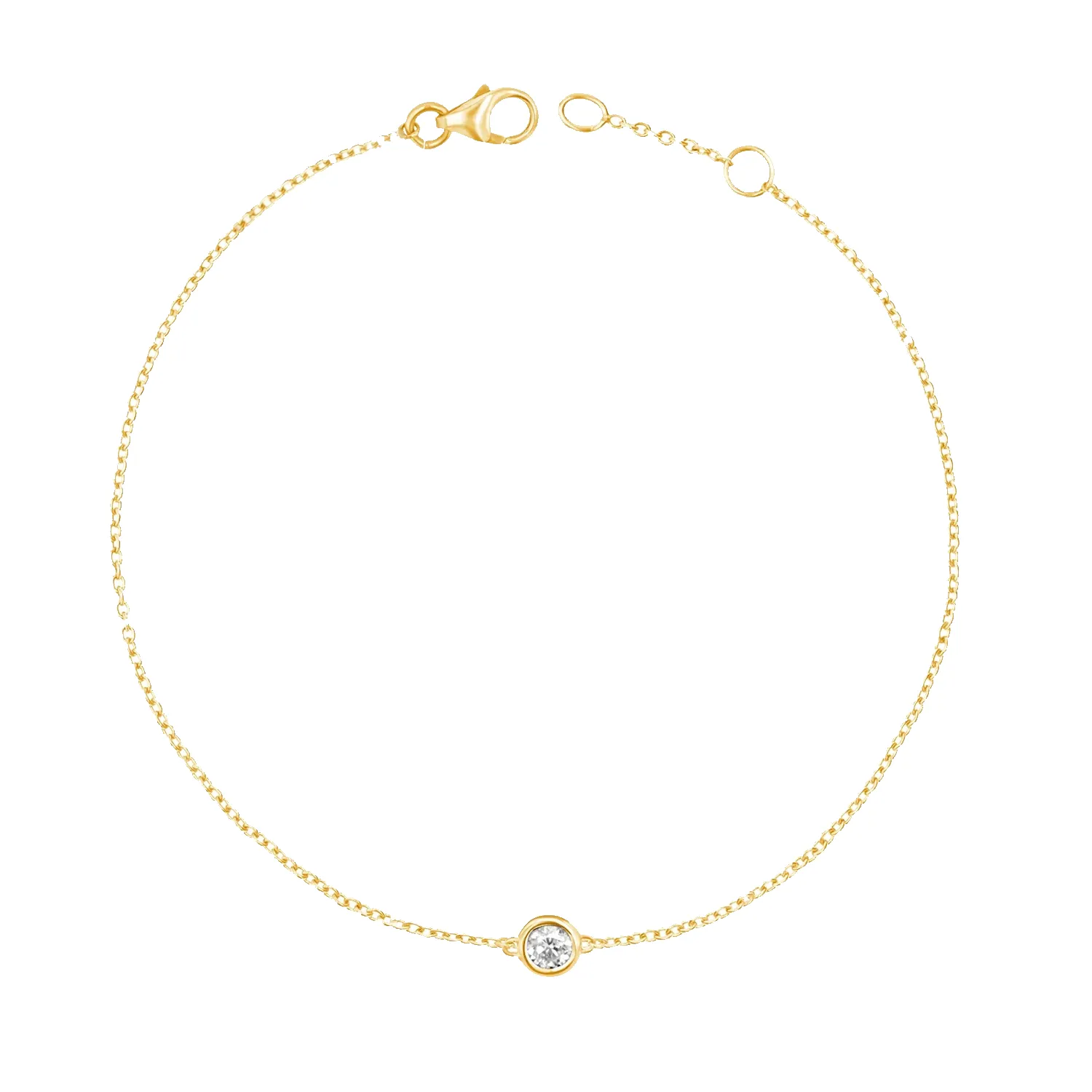 Solitaire Diamond Bracelet sold by Baby Gold