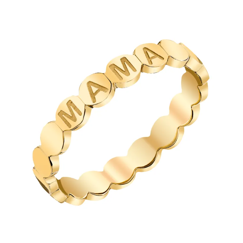 Bubble Engravable Eternity Band sold by Baby Gold