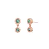 Linked Emerald Duo Studs sold by Baby Gold