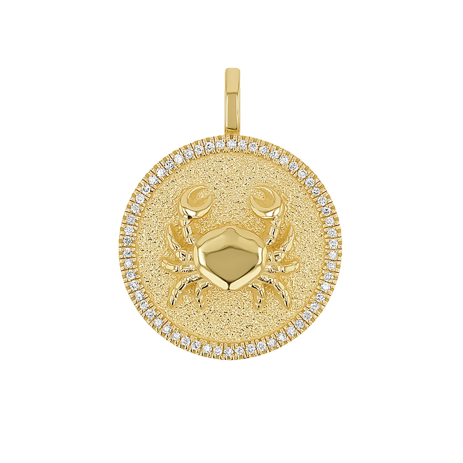 Diamond Zodiac Coin Medallion Charm sold by Baby Gold product image thumbnail 5