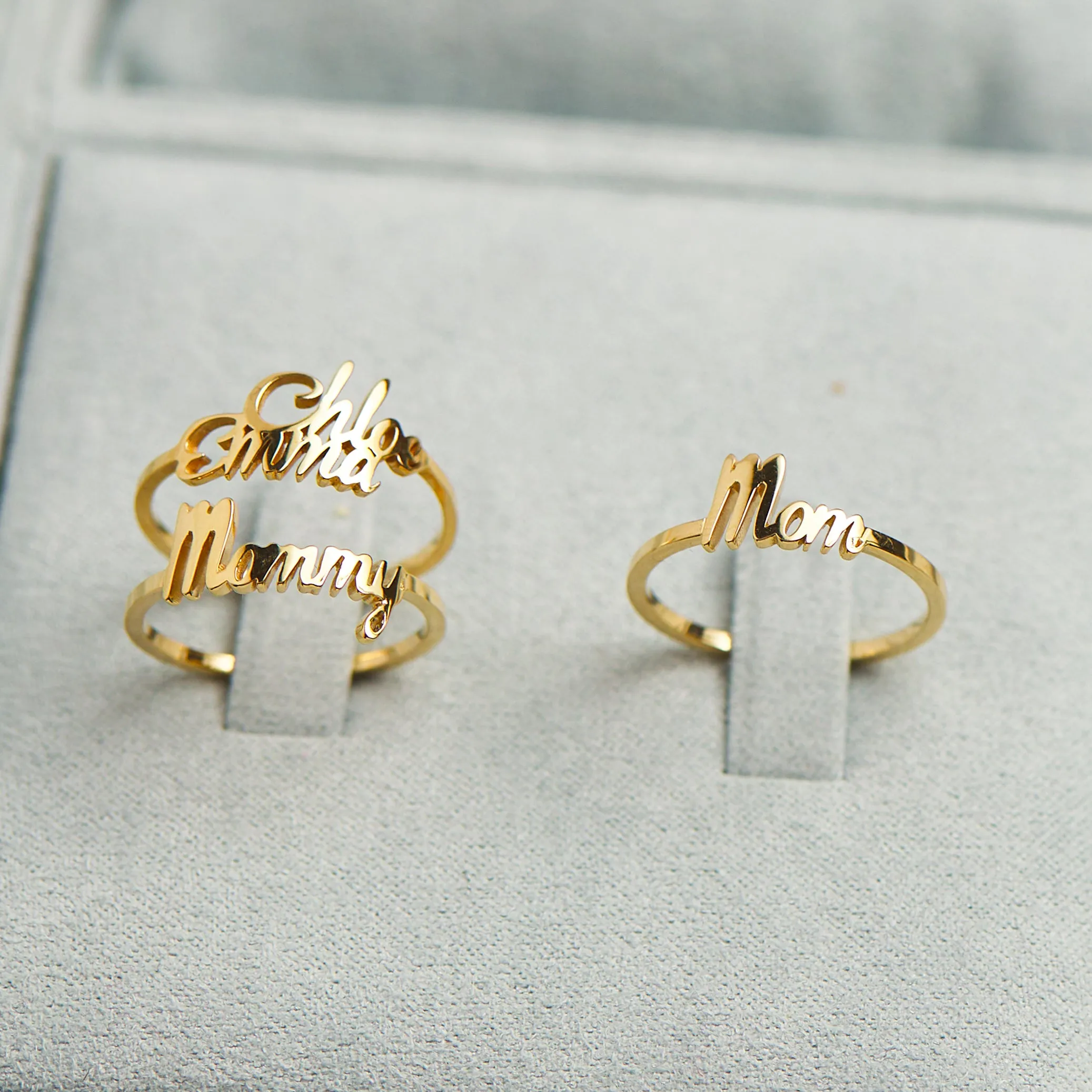 Script Mom Ring sold by Baby Gold product image thumbnail 4