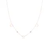 Triple Letter Diamond Bezel Necklace sold by Baby Gold
