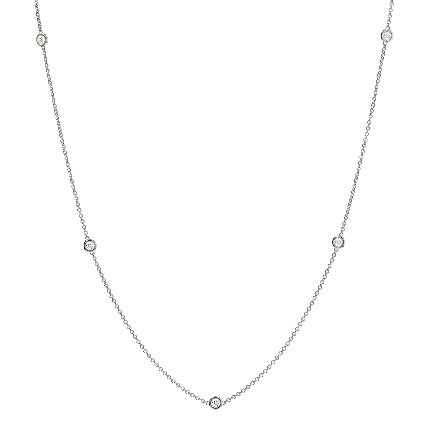 Extra Long Diamond Strand Necklace sold by Baby Gold product image thumbnail 2