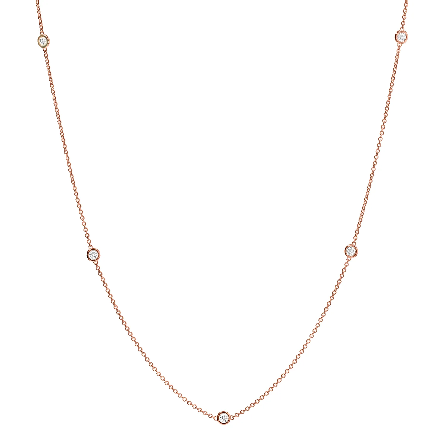 Extra Long Diamond Strand Necklace sold by Baby Gold product image thumbnail 3