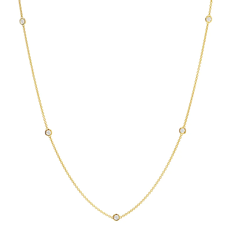 Extra Long Diamond Strand Necklace sold by Baby Gold