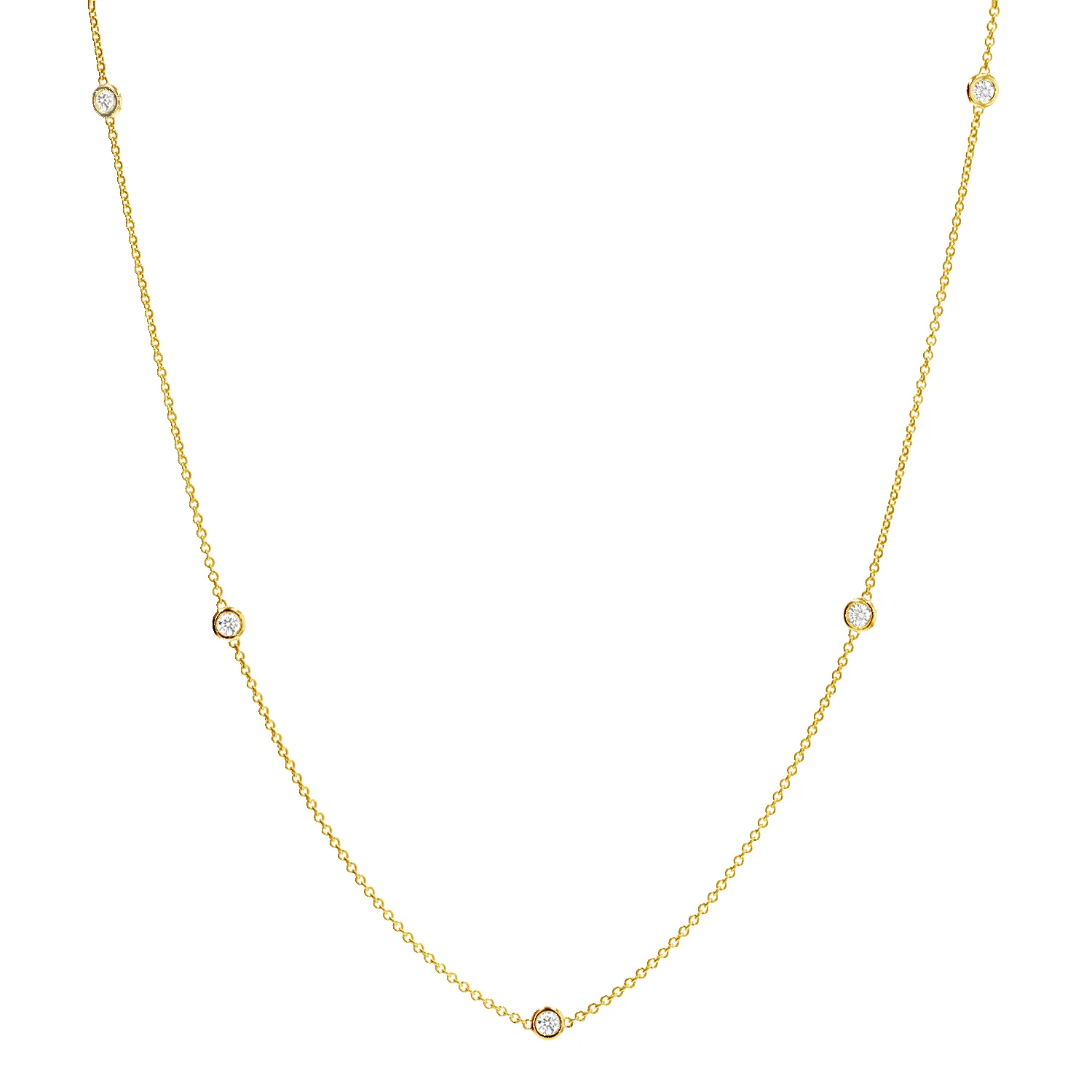 Extra Long Diamond Strand Necklace sold by Baby Gold