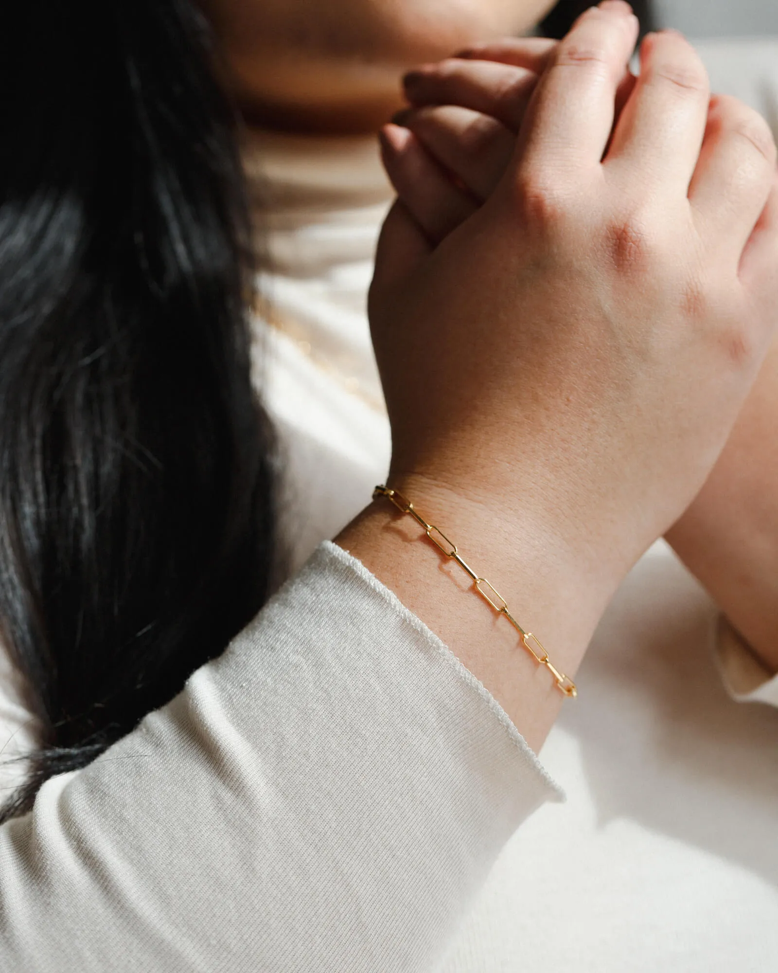 Bold Paperclip Chain Bracelet sold by GLDN product image thumbnail 3