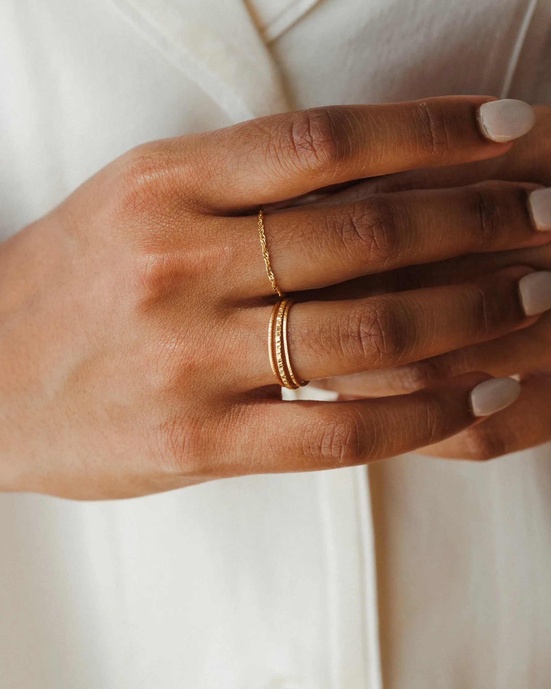 Shimmer Chain Ring sold by GLDN product image thumbnail 3