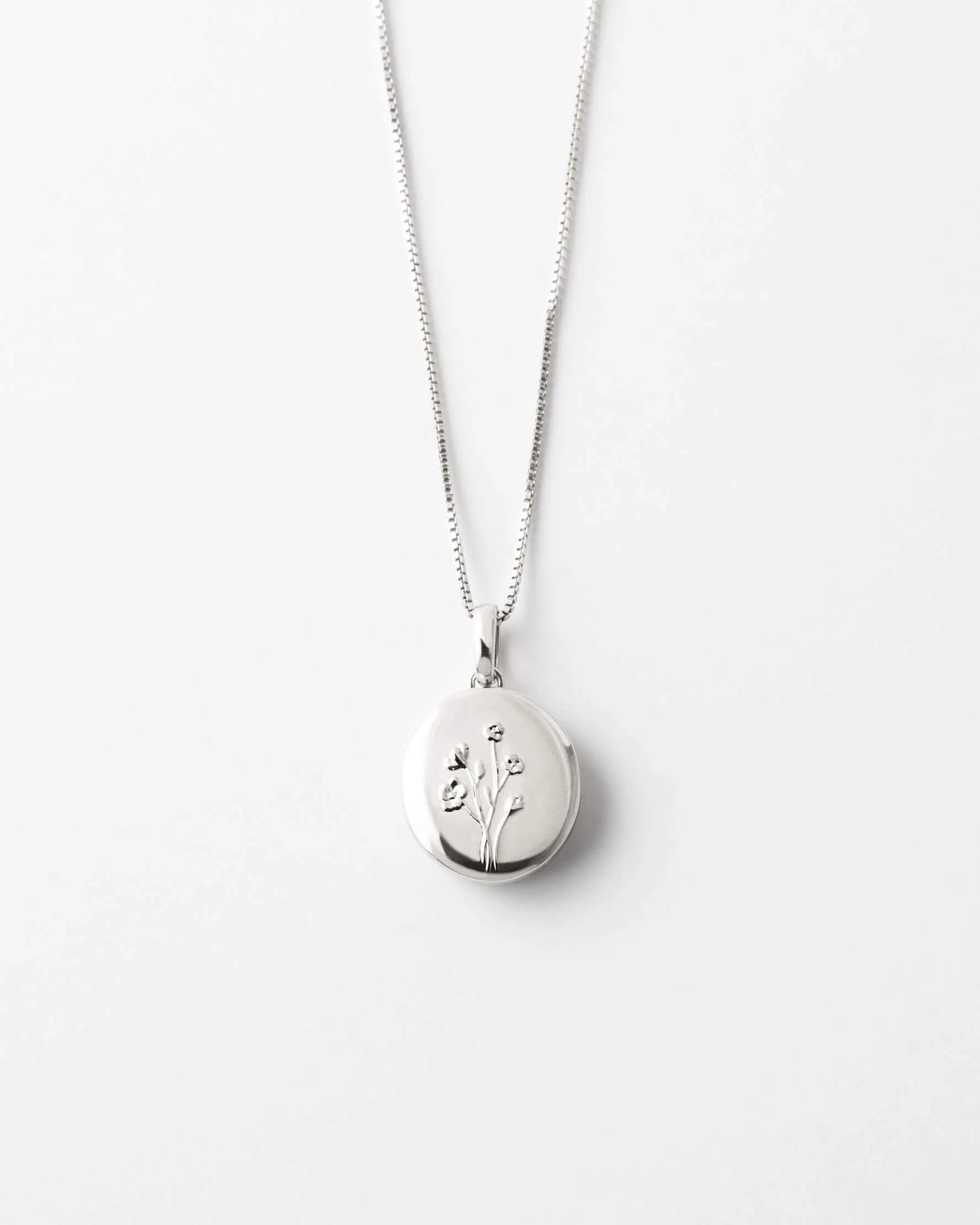 Floral Locket Necklace sold by GLDN product image thumbnail 2