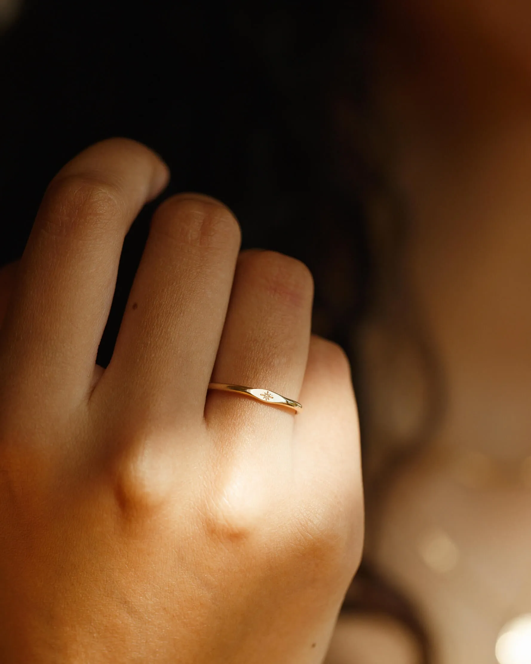 Stellar Signet - 14k Solid Gold sold by GLDN product image thumbnail 2