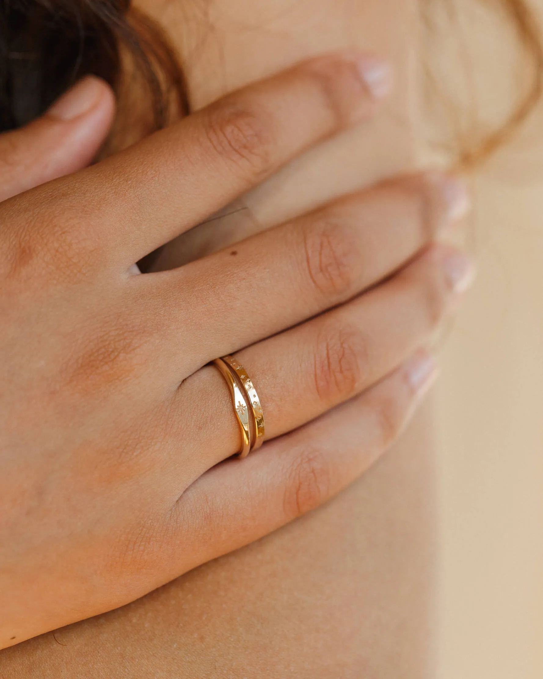 Stellar Signet - 14k Solid Gold sold by GLDN product image thumbnail 4