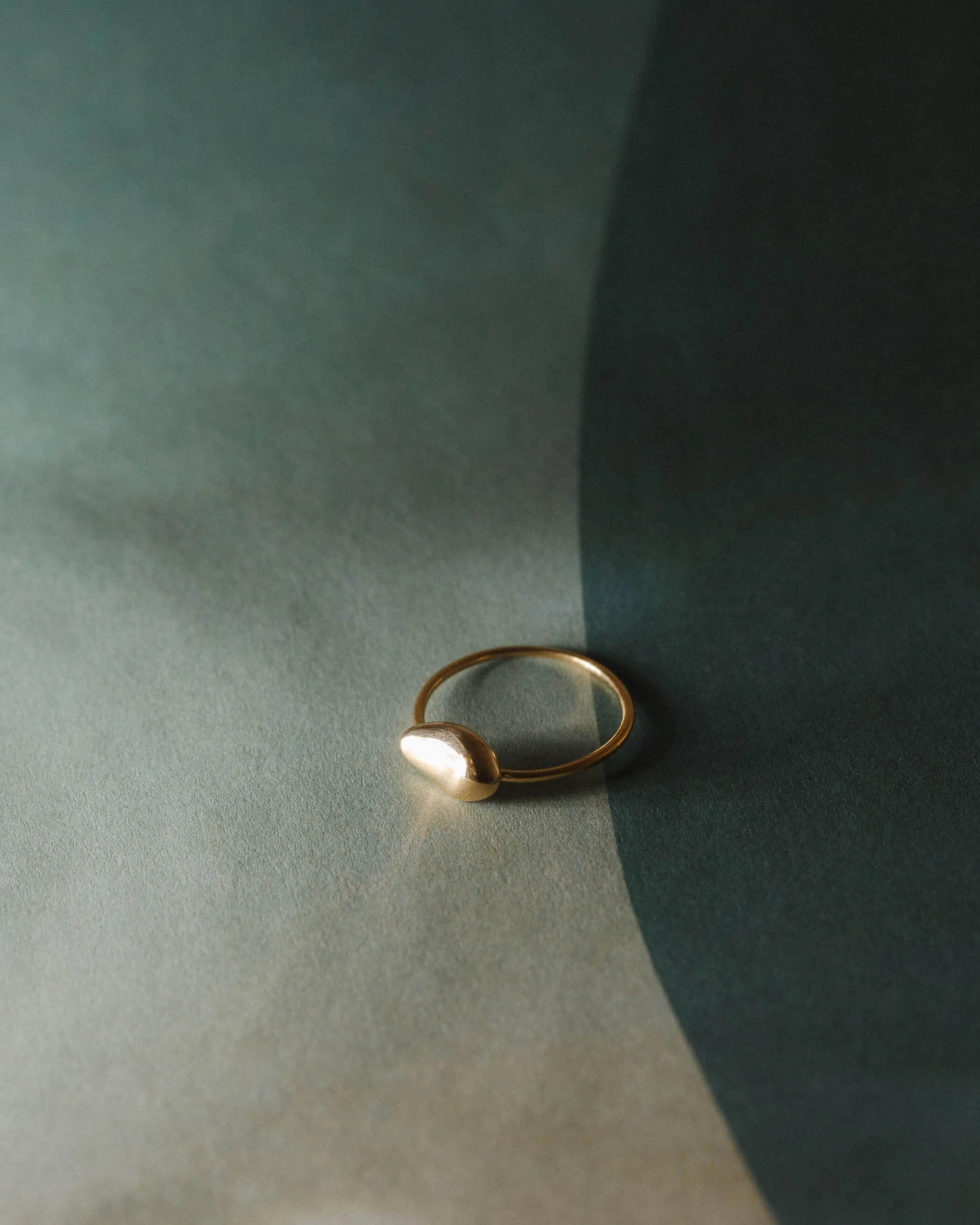 Solid Gold River Stone Ring sold by GLDN