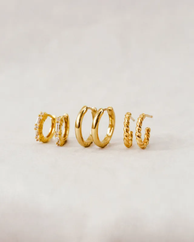 Signature Stacking Hoop Set sold by GLDN