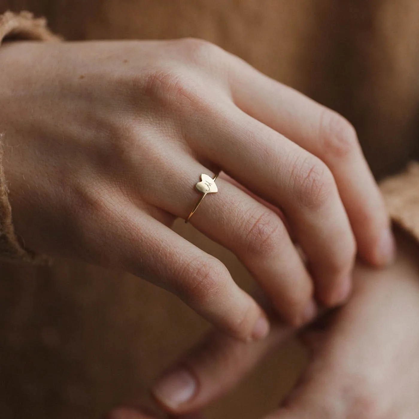 Frankie Heart Ring sold by GLDN product image thumbnail 4