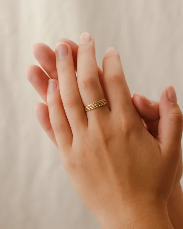 Essential Stacking Ring Set sold by GLDN