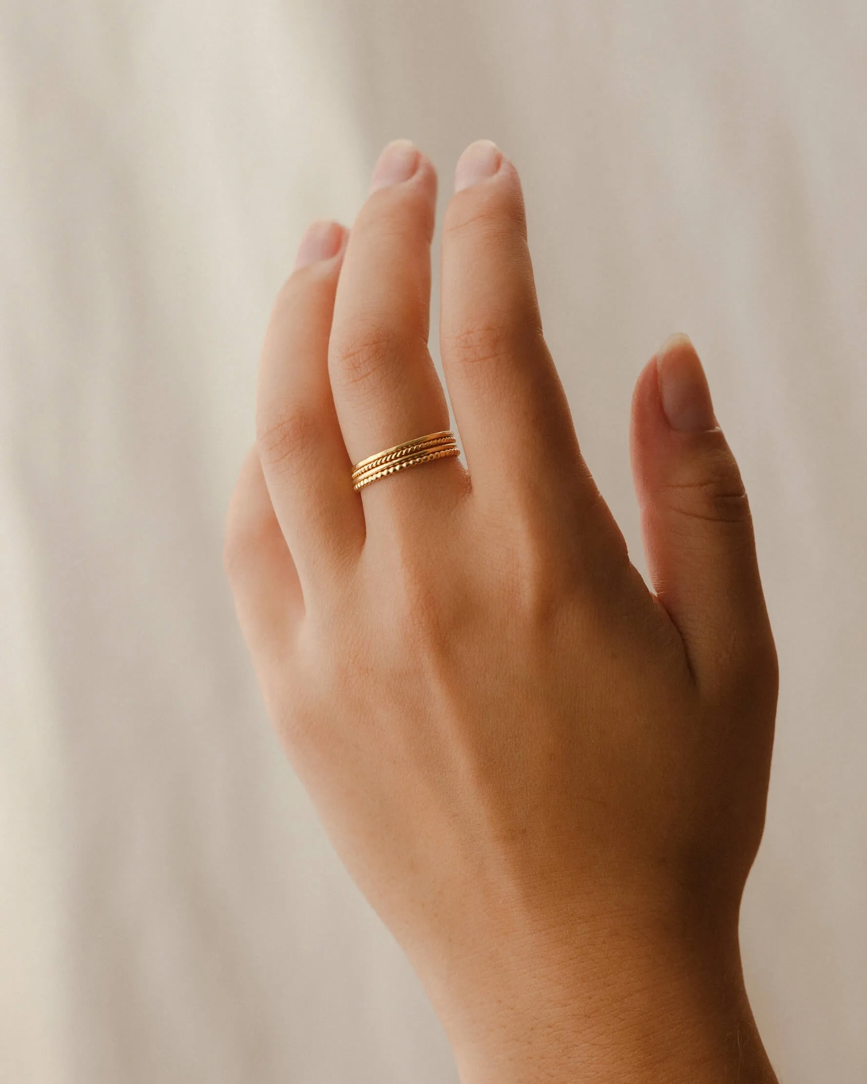 Essential Stacking Ring Set sold by GLDN product image thumbnail 3