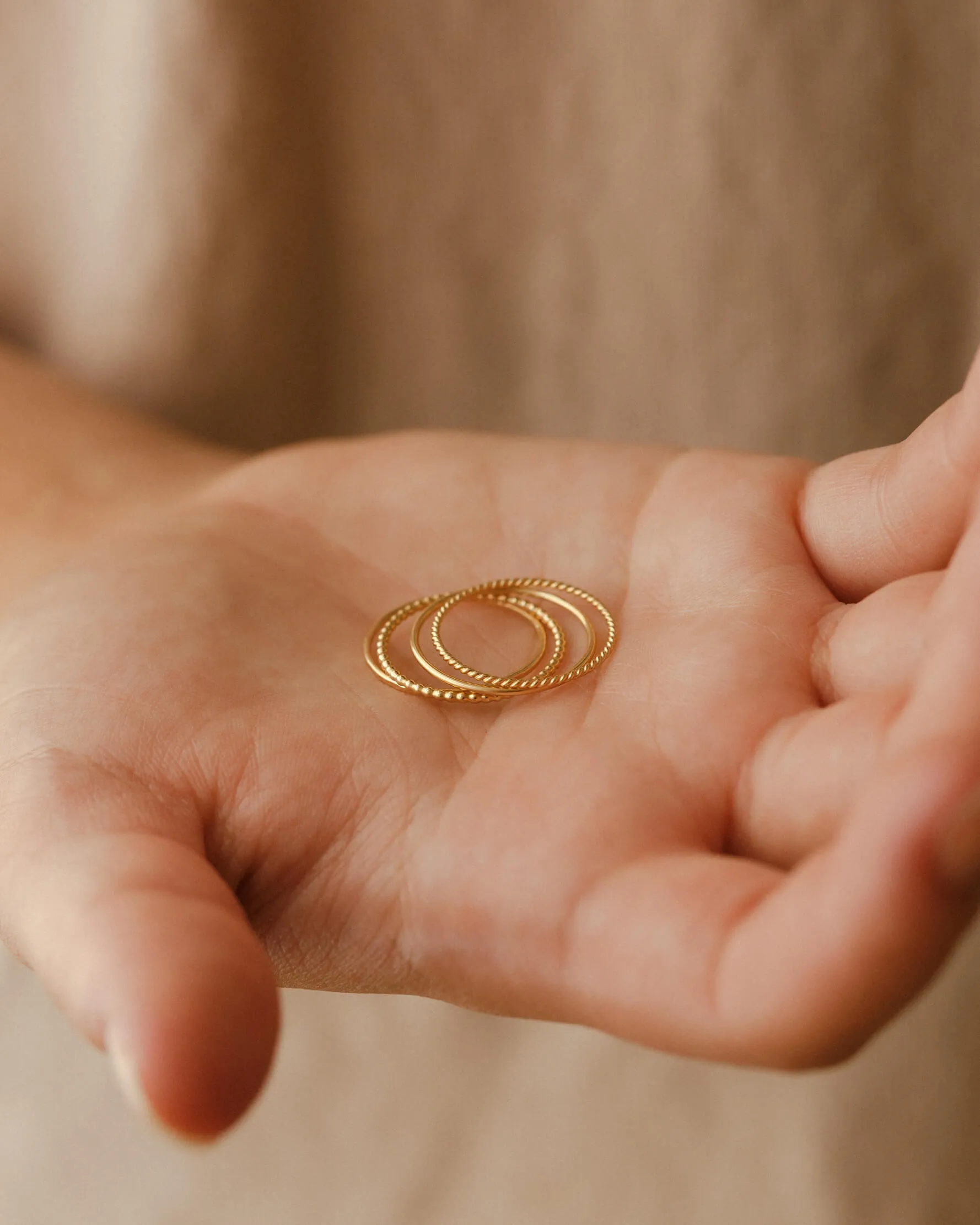 Essential Stacking Ring Set sold by GLDN product image thumbnail 4
