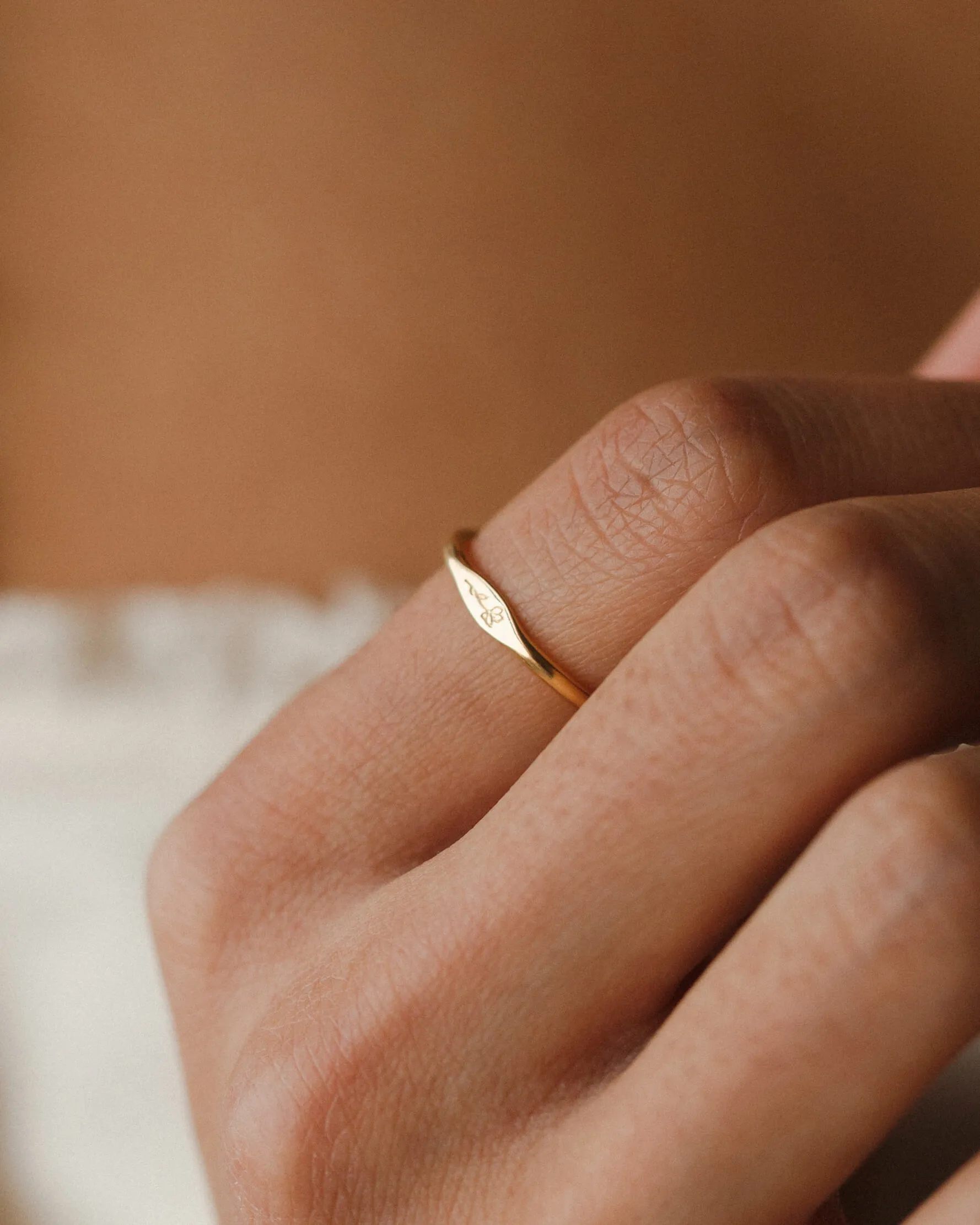 Floral Micro Signet sold by GLDN product image thumbnail 3