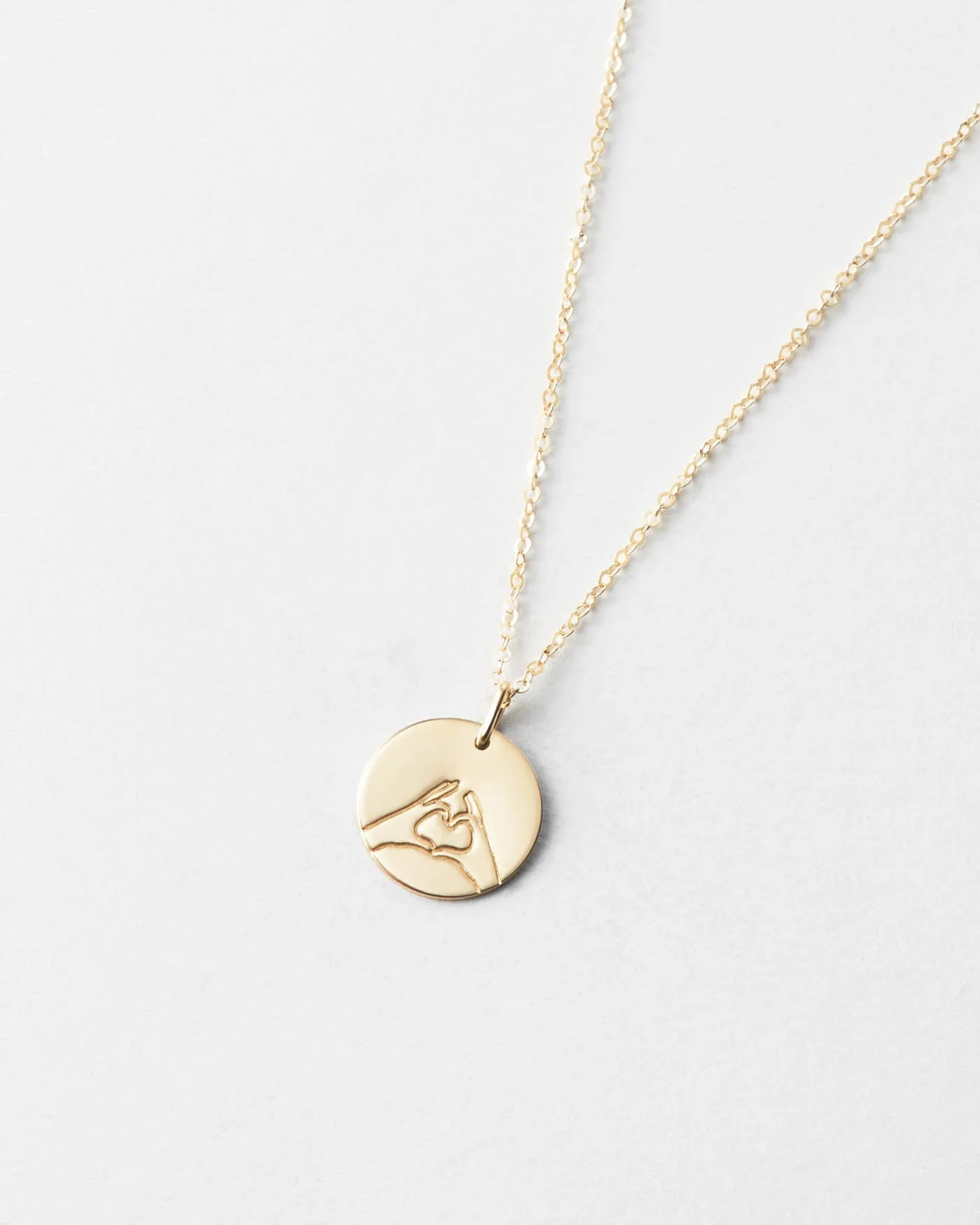 Hand Heart Necklace sold by GLDN product image thumbnail 4