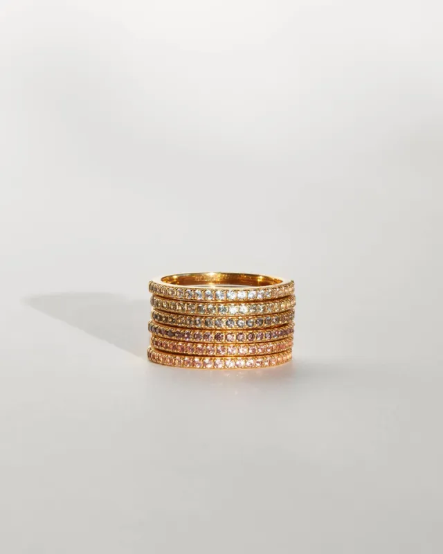 Gold Aura Birthstone Stacking Ring sold by GLDN
