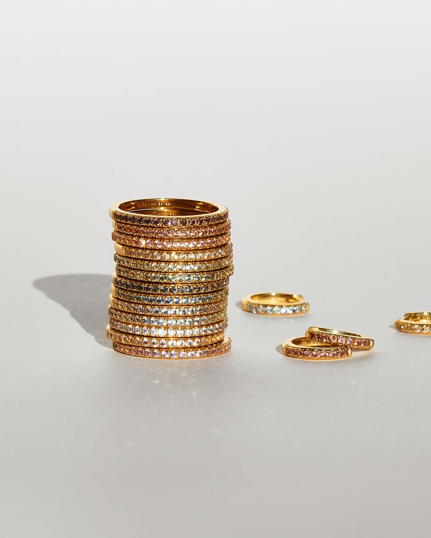 Gold Aura Birthstone Stacking Ring sold by GLDN product image thumbnail 4