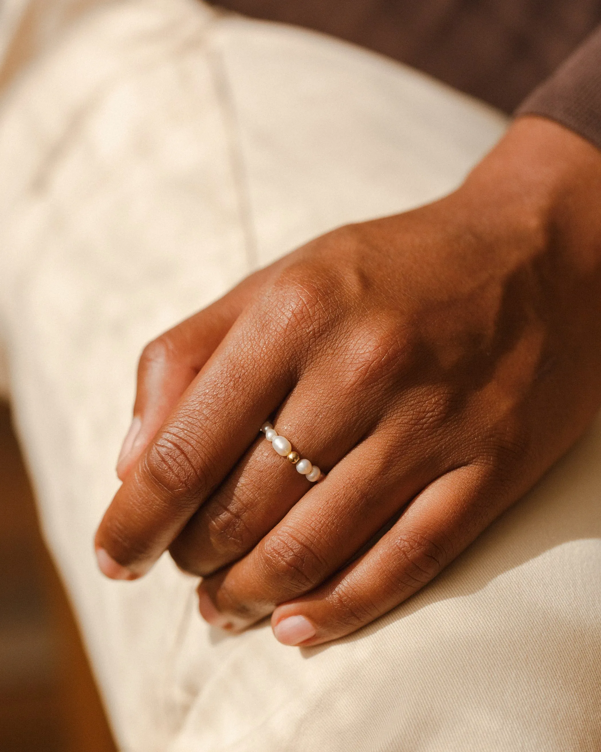 Organic Pearl Ring sold by GLDN product image thumbnail 2