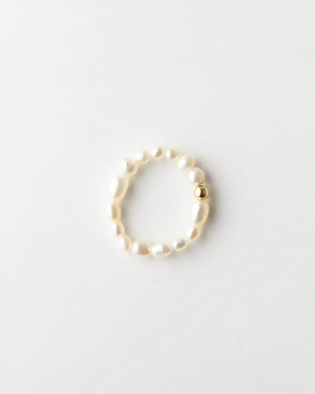 Organic Pearl Ring sold by GLDN