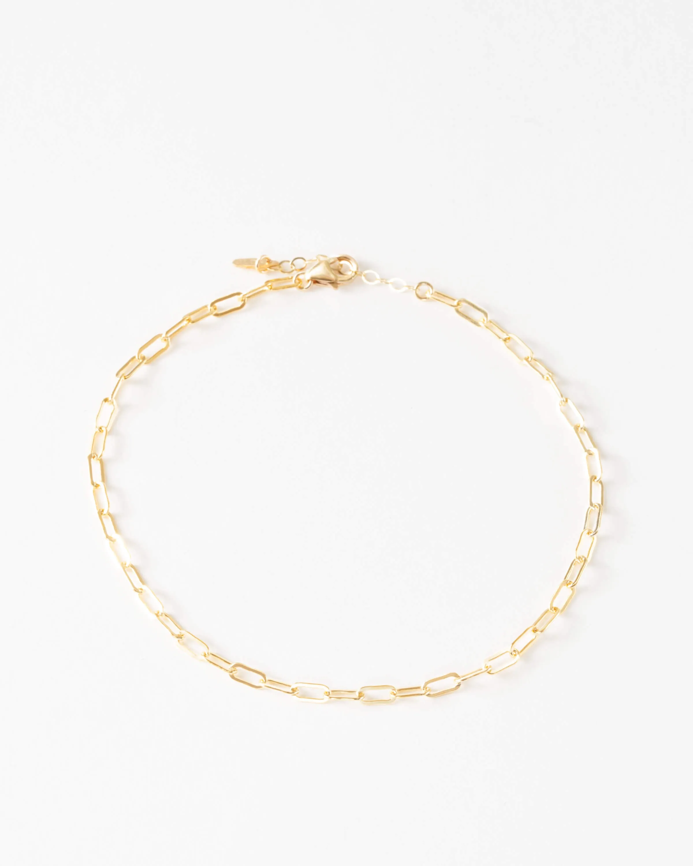Small Paperclip Chain Anklet sold by GLDN product image thumbnail 5